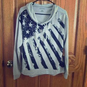 Hooded light weight sweatshirt